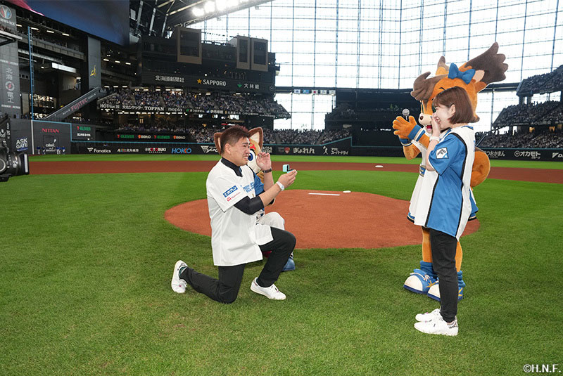 エスコン　プロポーズ　エスコンフィールド　ファイターズ　日ハム　日本ハムファイターズ　