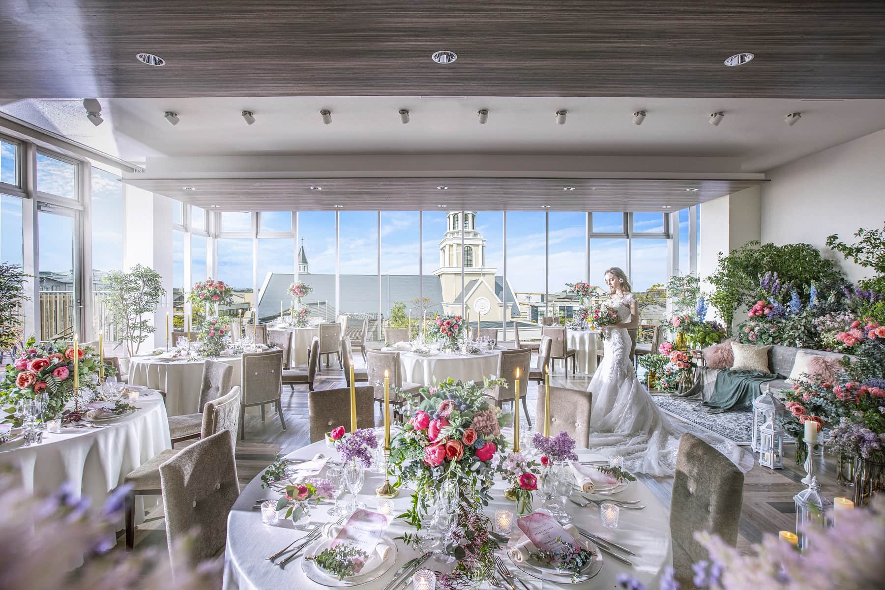 披露宴会場,貸切,アットホーム,ピンク,大人かわいい